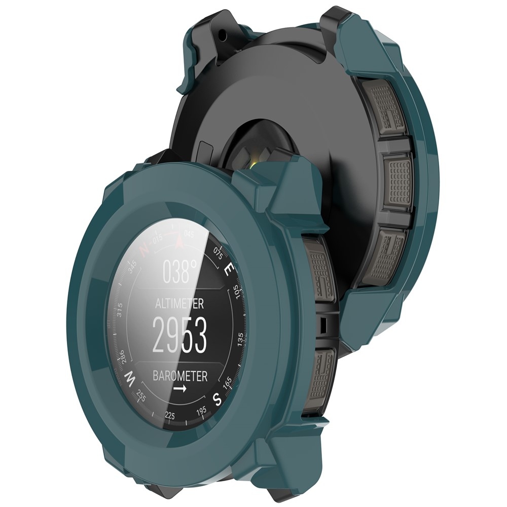 Overall műanyag felcsatolható tok védőüveggel a Garmin Instinct 3 50 mm/3 Solar 50 mm készülékhez – zöld