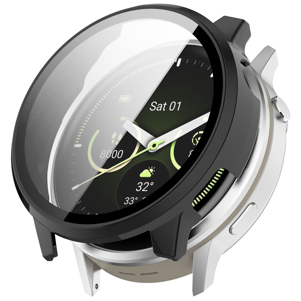Overall műanyag felcsatolható tok védőüveggel a Garmin Venu 4 41 mm-es modellhez – fekete