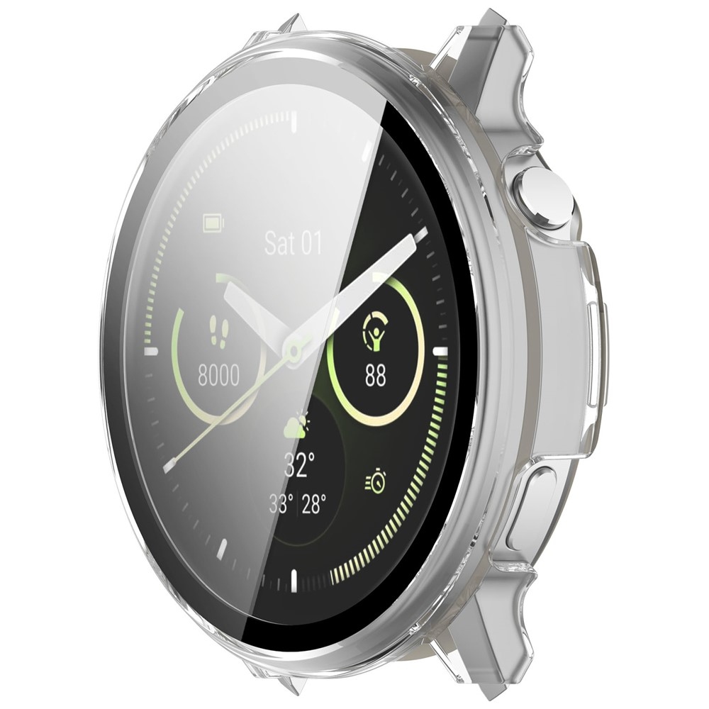 Overall műanyag felcsatolható tok védőüveggel a Garmin Venu 4 41 mm-es modellhez – átlátszó