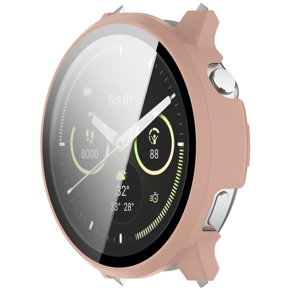 Overall műanyag felcsatolható tok védőüveggel a Garmin Venu 4 41 mm-es modellhez – rózsaszín