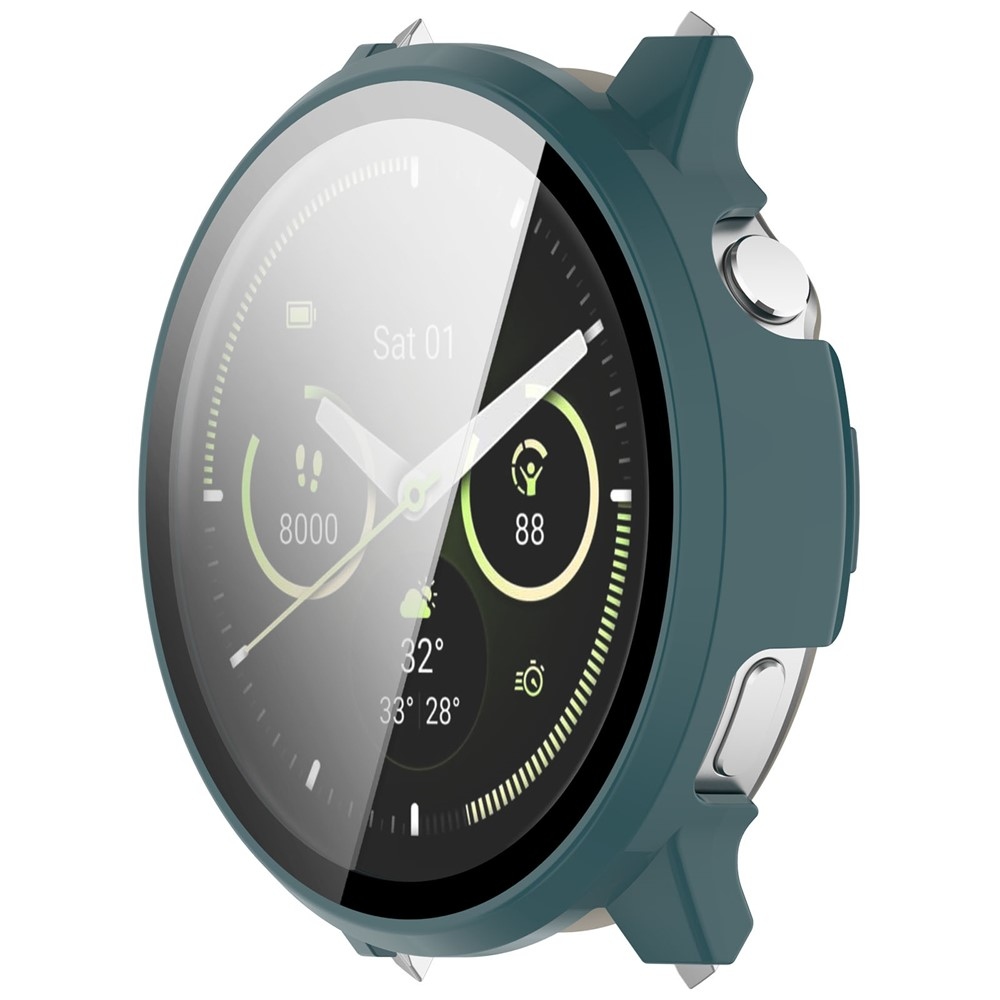 Overall műanyag felcsatolható tok védőüveggel a Garmin Venu 4 41 mm-es modellhez – zöld