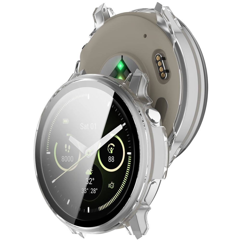 Overall műanyag felcsatolható tok védőüveggel a Garmin Venu 4 45 mm-es modellhez – átlátszó