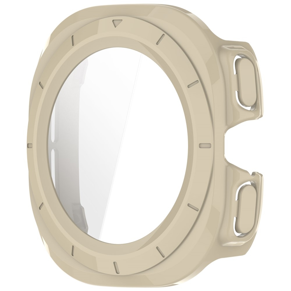 Overall műanyag felcsatolható tok védőüveggel a Samsung Galaxy Watch Ultra2 47 mm/Watch Ultra (2025) 47 mm modellhez – arany színű