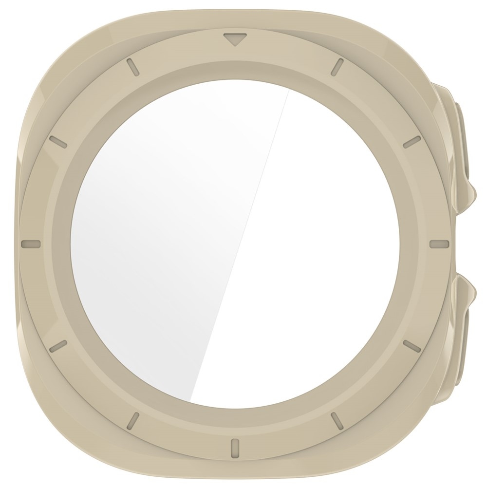 Overall műanyag felcsatolható tok védőüveggel a Samsung Galaxy Watch Ultra2 47 mm/Watch Ultra (2025) 47 mm modellhez – arany színű