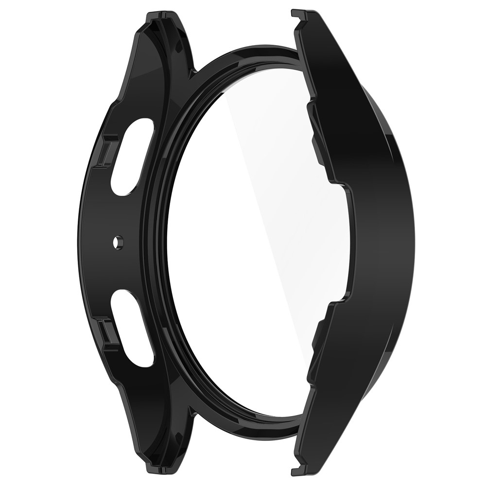 Overall műanyag felcsatolható tok védőüveggel a Samsung Galaxy Watch7 40 mm-es modellhez – fekete