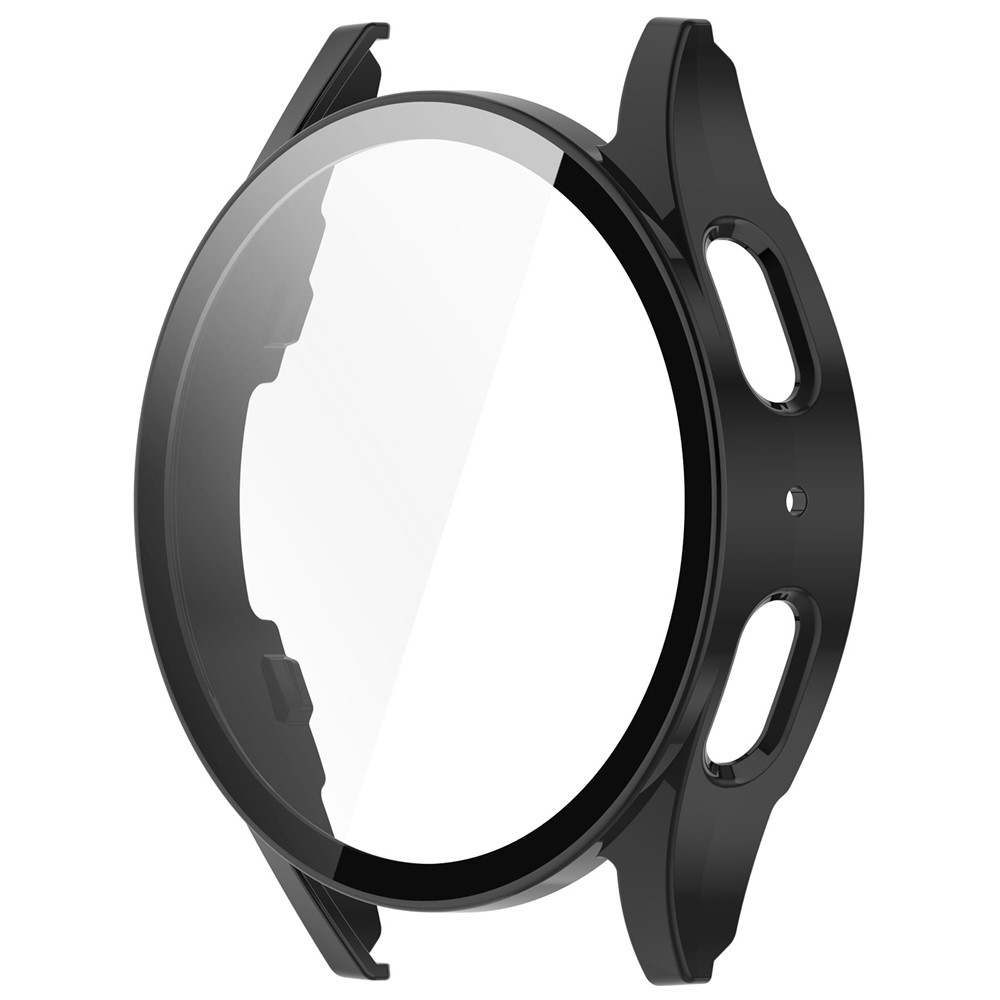 Overall műanyag felcsatolható tok védőüveggel a Samsung Galaxy Watch7 40 mm-es modellhez – fekete