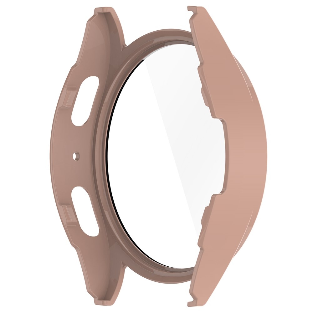 Overall műanyag felcsatolható tok védőüveggel a Samsung Galaxy Watch7 40 mm-es modellhez – rózsaszín