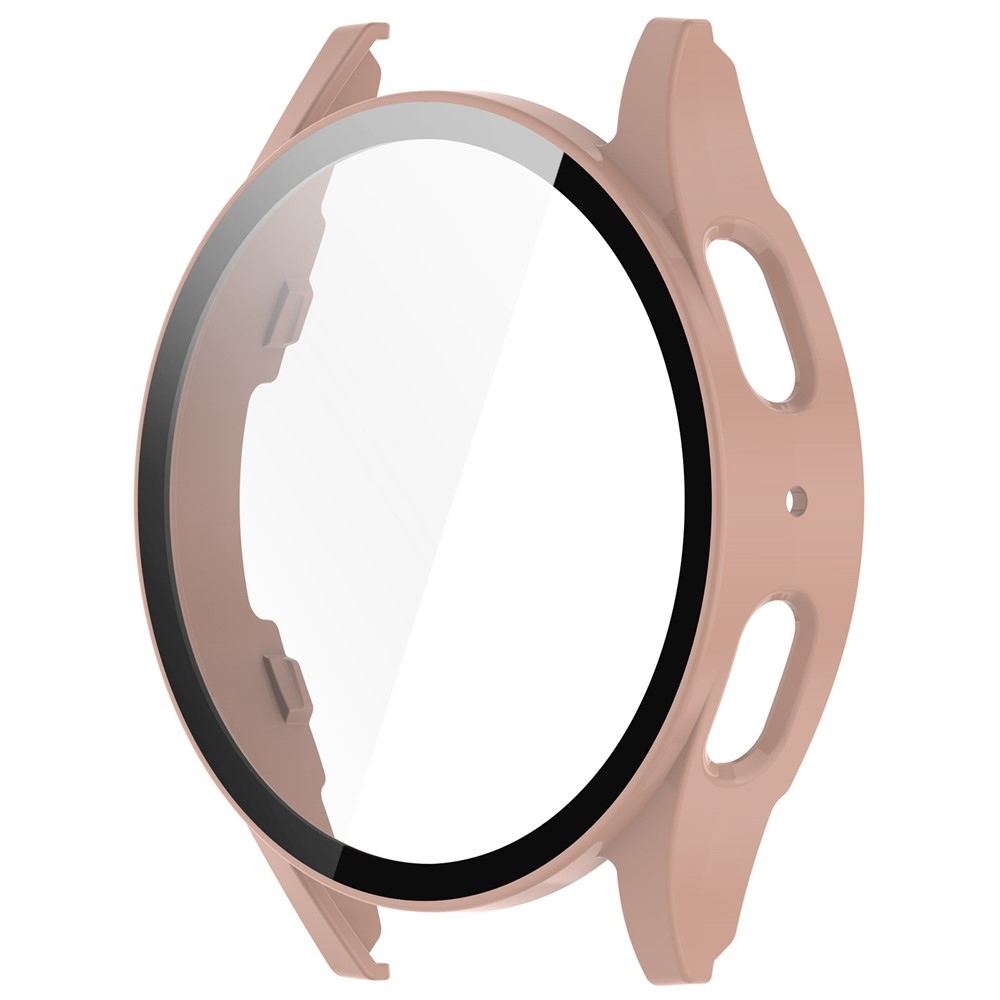 Overall műanyag felcsatolható tok védőüveggel a Samsung Galaxy Watch7 40 mm-es modellhez – rózsaszín