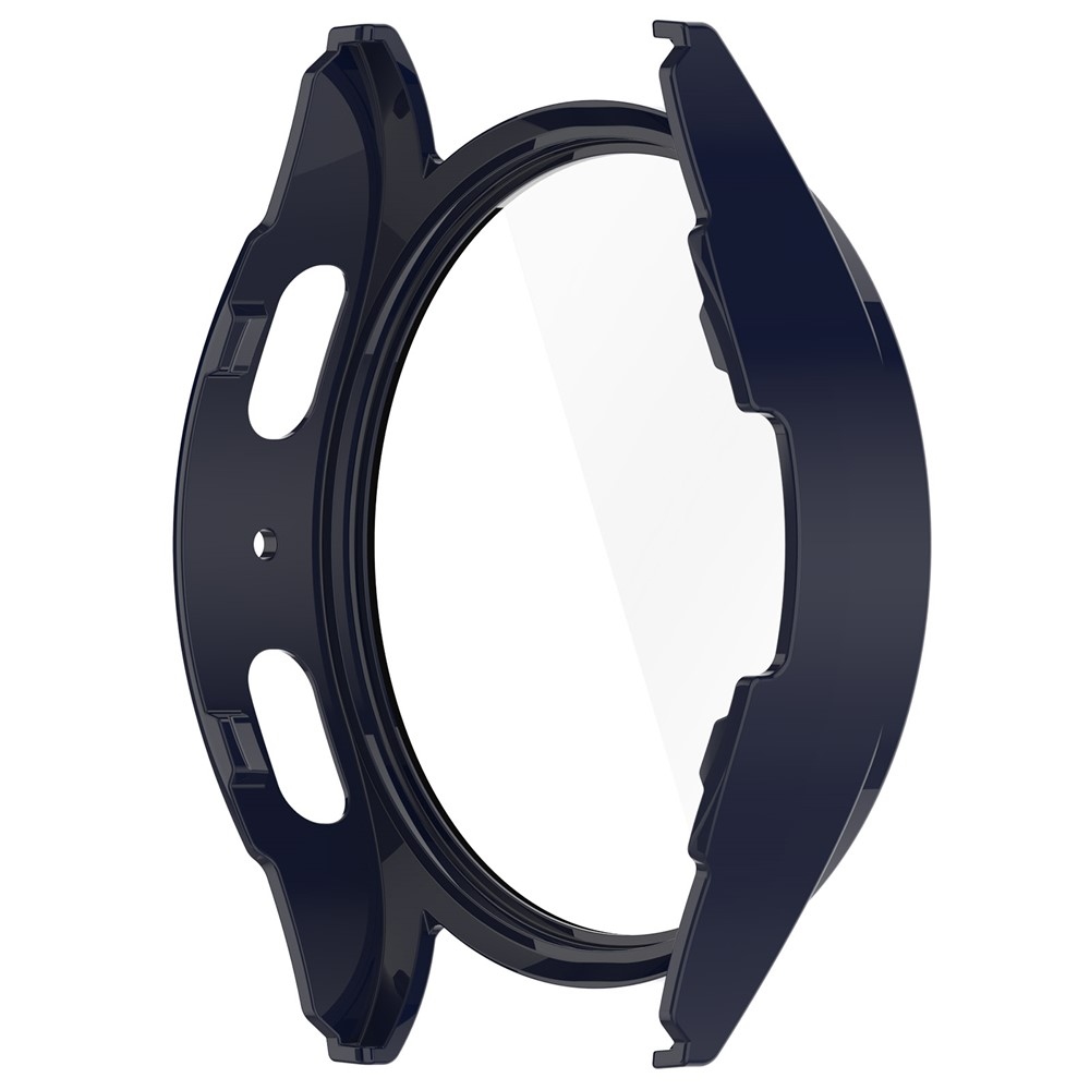Overall műanyag felcsatolható tok védőüveggel a Samsung Galaxy Watch7 40 mm-es modellhez – sötétkék