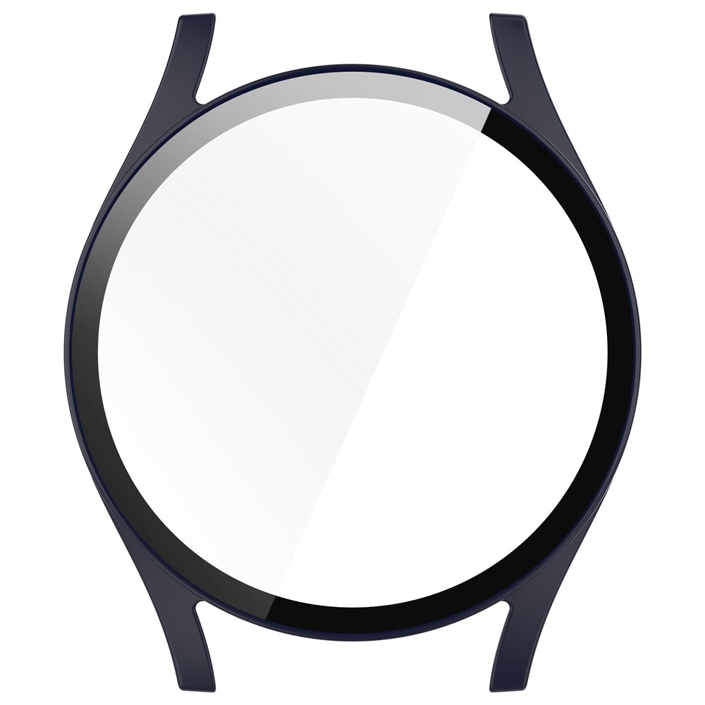 Overall műanyag felcsatolható tok védőüveggel a Samsung Galaxy Watch7 44 mm-es modellhez – sötétkék