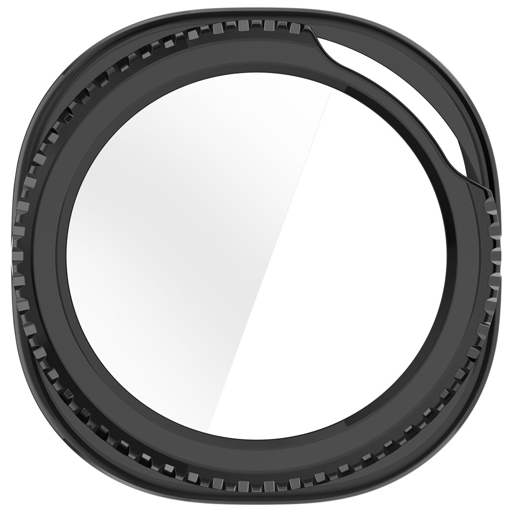 Overall műanyag felcsatolható tok védőüveggel a Samsung Galaxy Watch8 Classic 46 mm-es modellhez – fekete