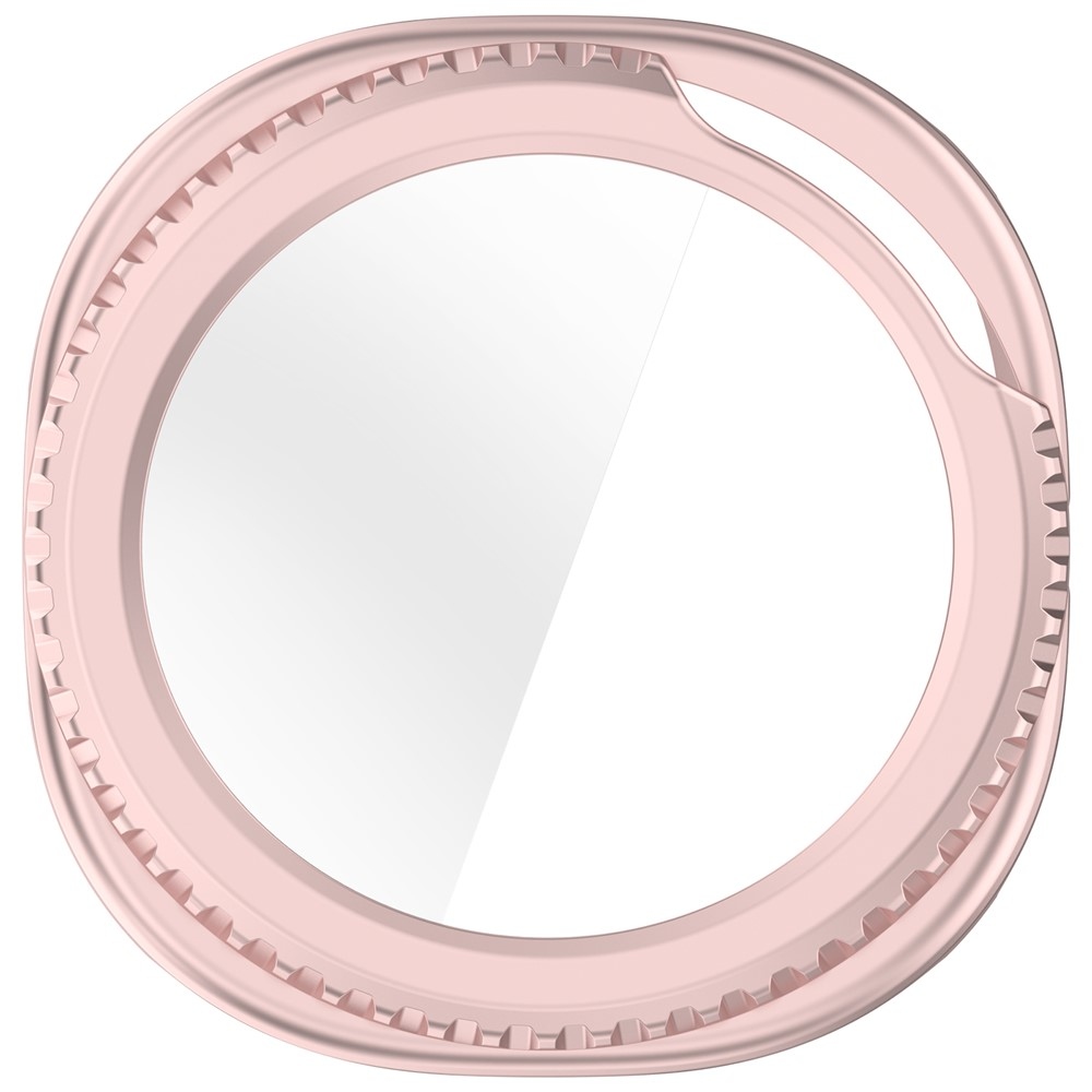 Overall műanyag felcsatolható tok védőüveggel a Samsung Galaxy Watch8 Classic 46 mm-es modellhez – rózsaszín