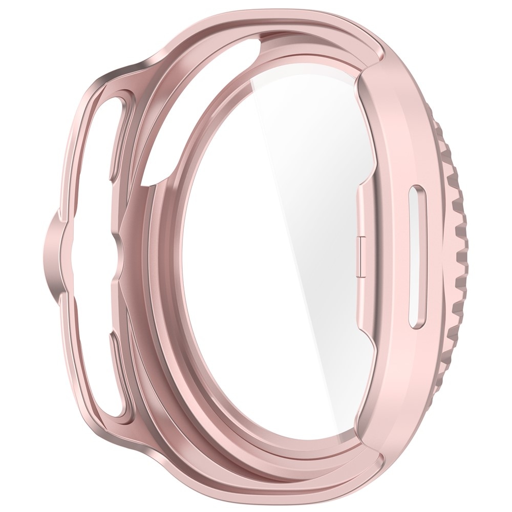 Overall műanyag felcsatolható tok védőüveggel a Samsung Galaxy Watch8 Classic 46 mm-es modellhez – rózsaszín