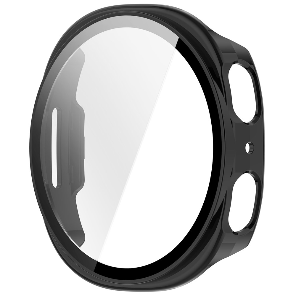 Overall műanyag felcsatolható tok védőüveggel a Samsung Galaxy Watch9 44 mm-es modellhez – fekete