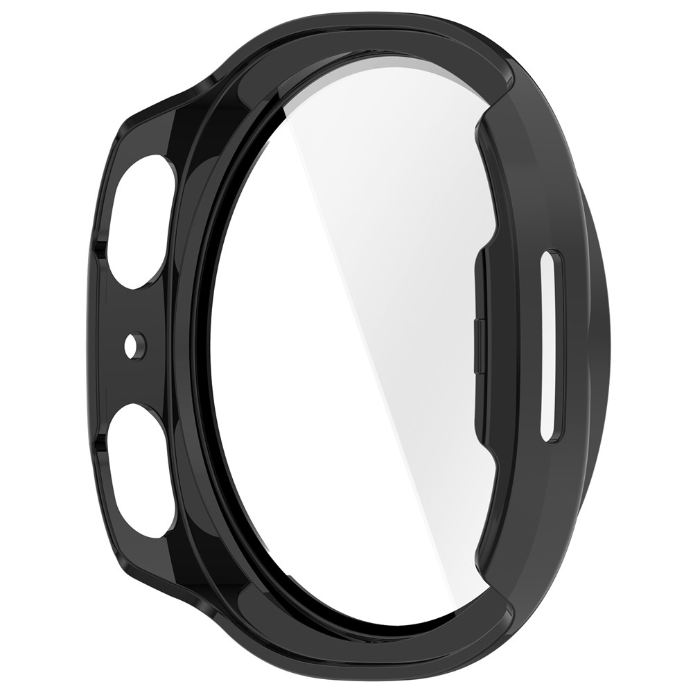 Overall műanyag felcsatolható tok védőüveggel a Samsung Galaxy Watch9 44 mm-es modellhez – fekete