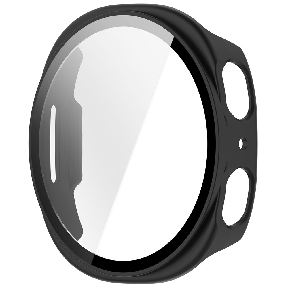 Overall műanyag felcsatolható tok védőüveggel a Samsung Galaxy Watch9 44 mm-es modellhez – matt fekete