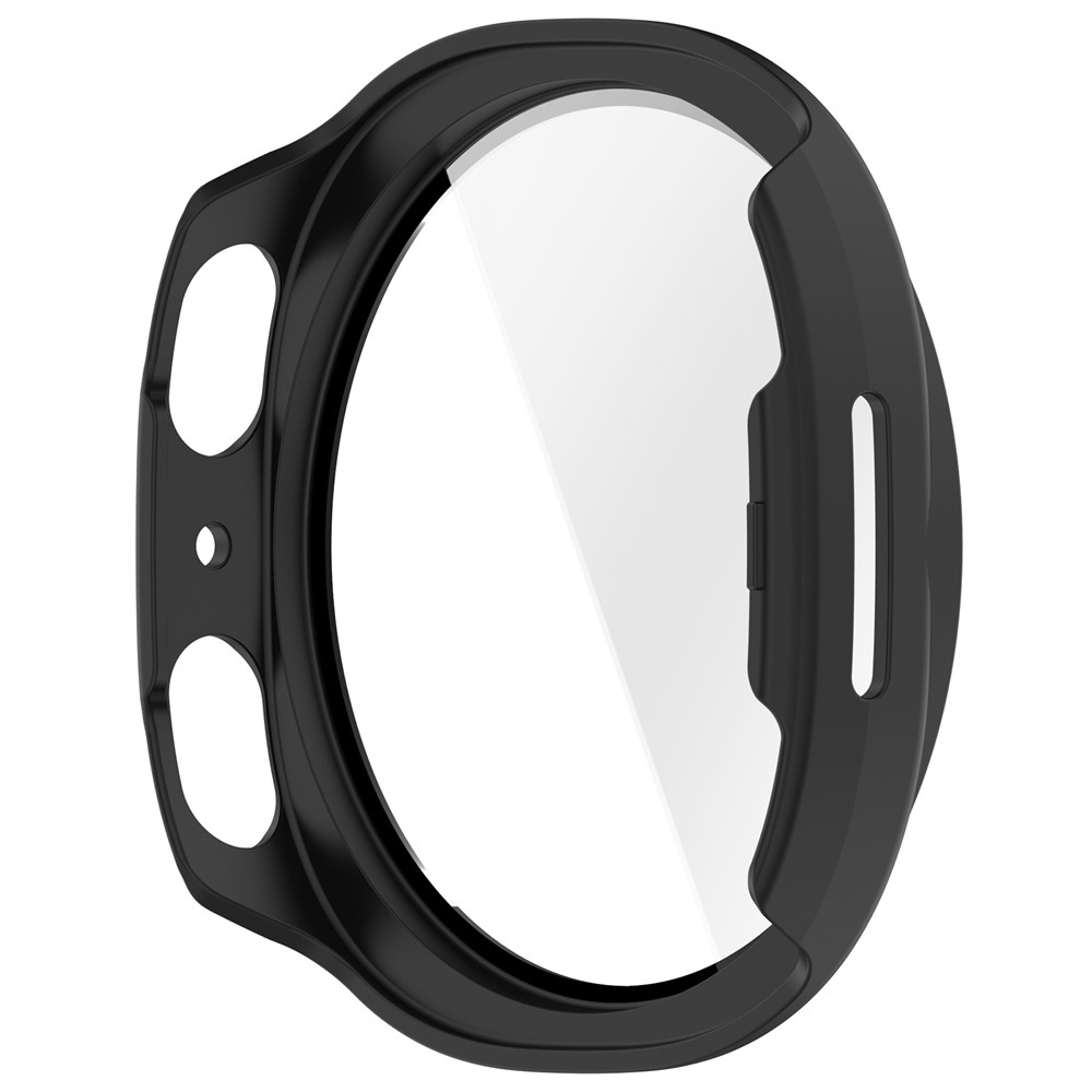 Overall műanyag felcsatolható tok védőüveggel a Samsung Galaxy Watch9 44 mm-es modellhez – matt fekete