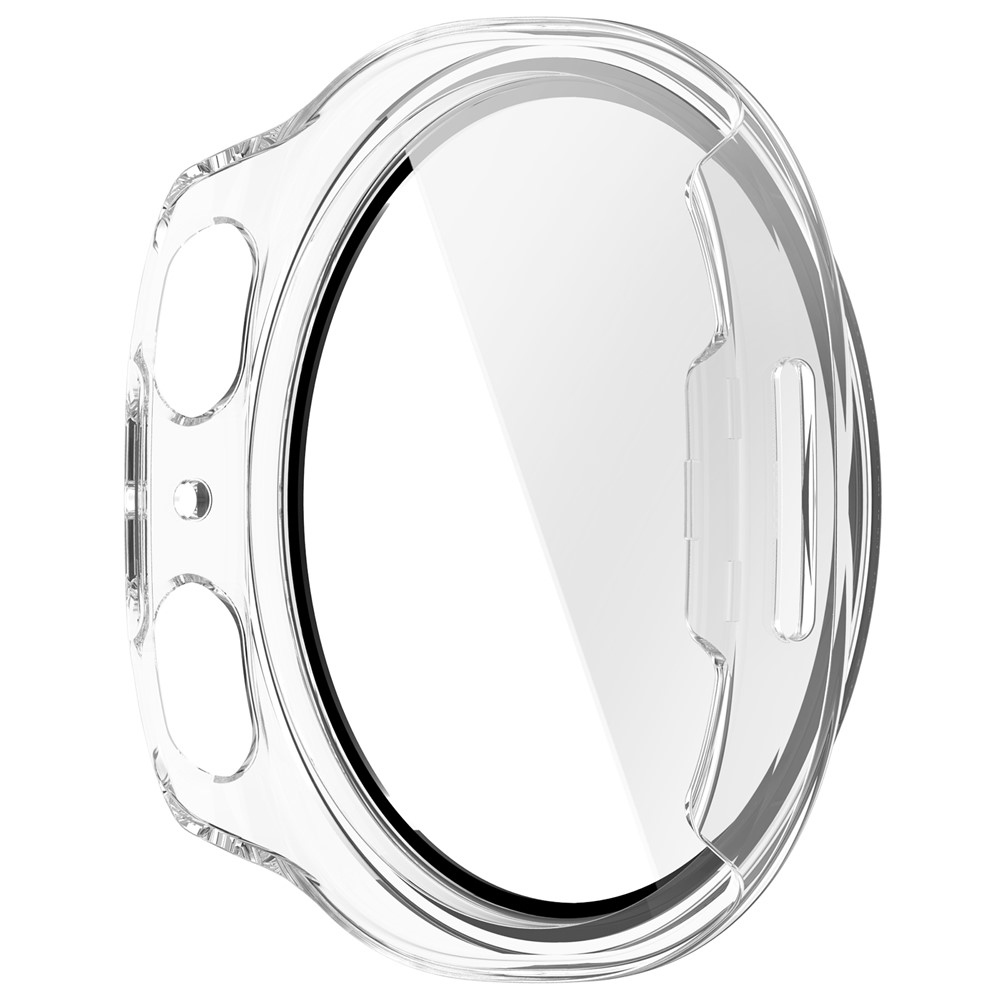 Overall műanyag felcsatolható tok védőüveggel a Samsung Galaxy Watch9 44 mm-es modellhez – átlátszó
