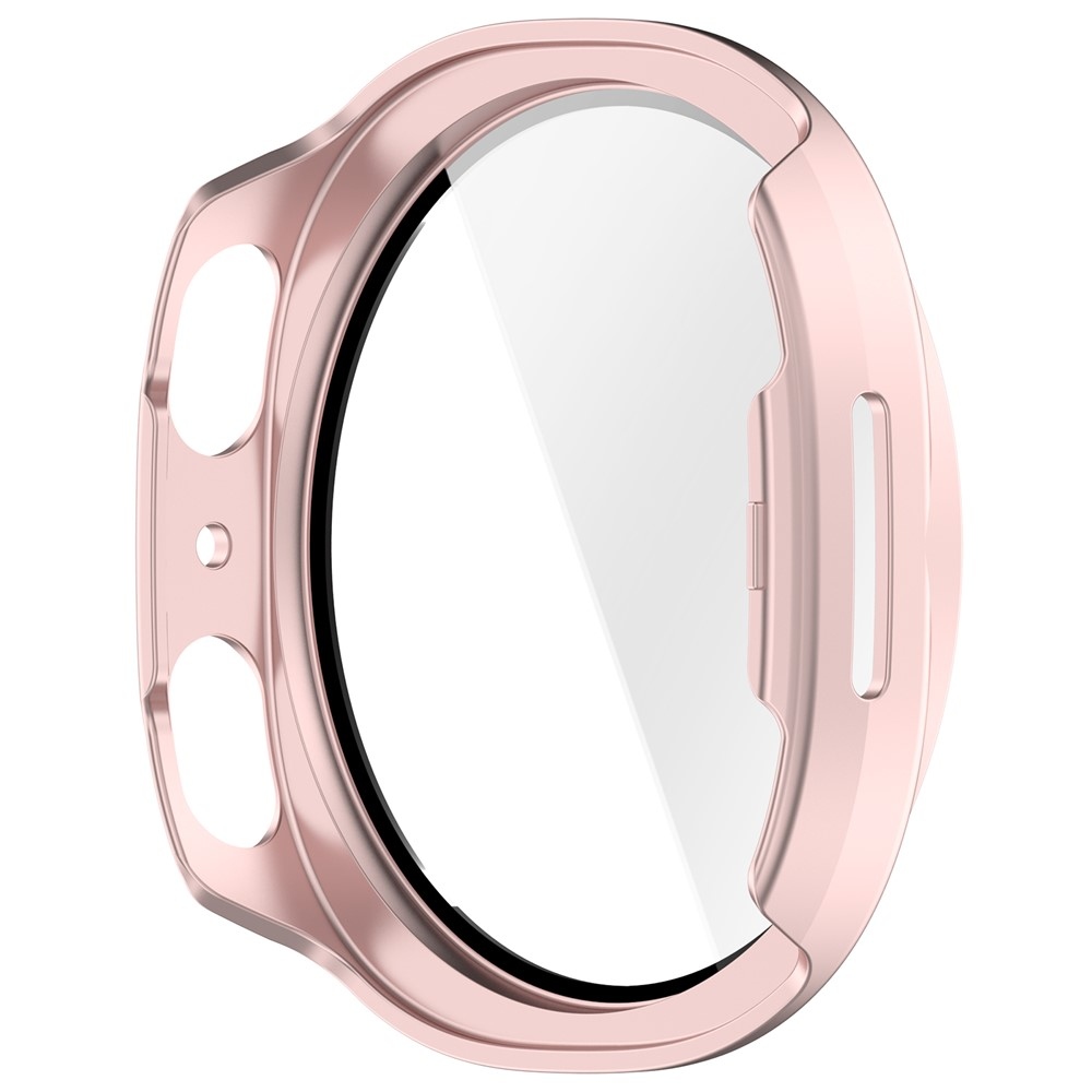 Overall műanyag felcsatolható tok védőüveggel a Samsung Galaxy Watch9 44 mm-hez – rózsaszín