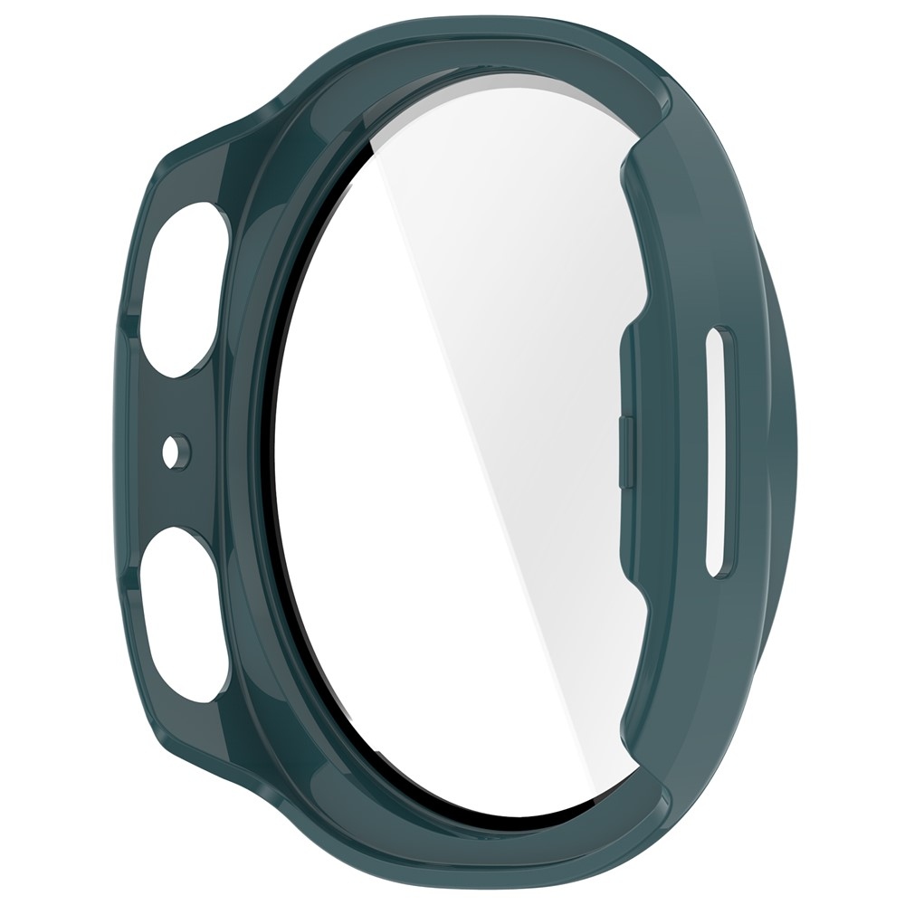 Overall műanyag felcsatolható tok védőüveggel a Samsung Galaxy Watch9 44 mm-es modellhez – zöld
