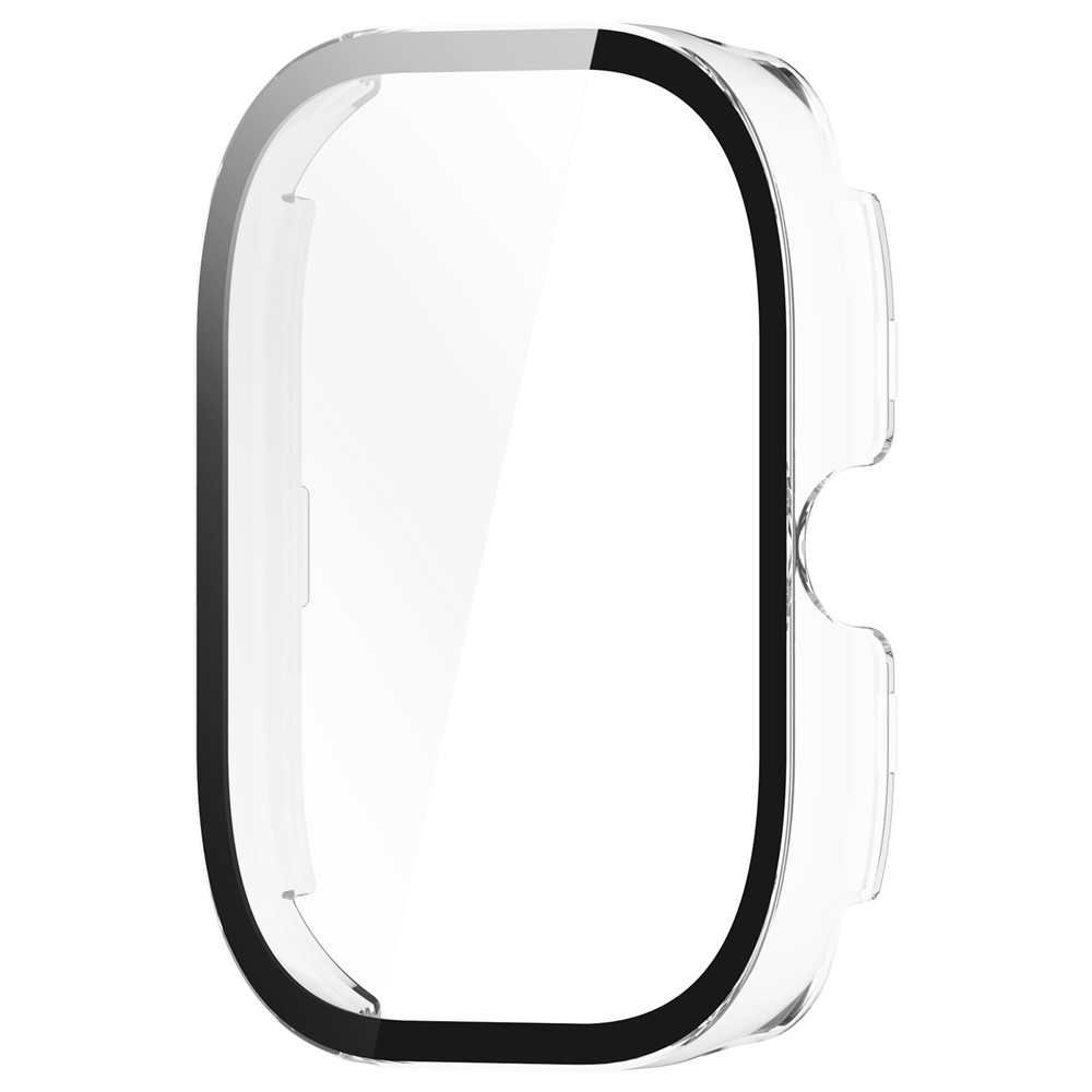 Xiaomi Redmi Watch 4-hez készült műanyag, felcsatolható tok védőüveggel – átlátszó