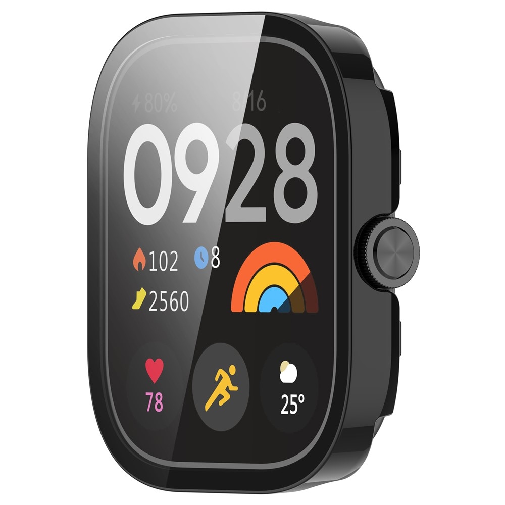 Overall műanyag felcsatolható tok védőüveggel a Xiaomi Redmi Watch 5-hez – fekete
