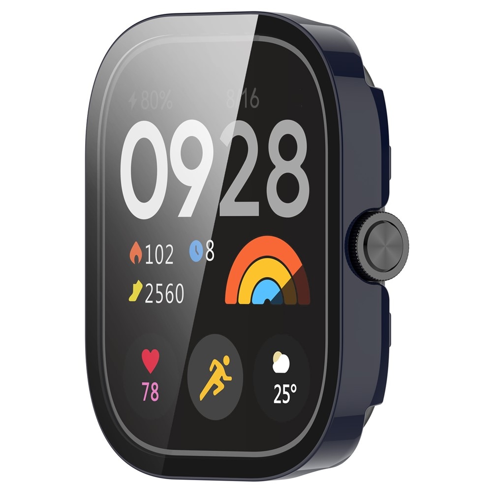 Overall műanyag felcsatolható tok védőüveggel a Xiaomi Redmi Watch 5-hez – kék