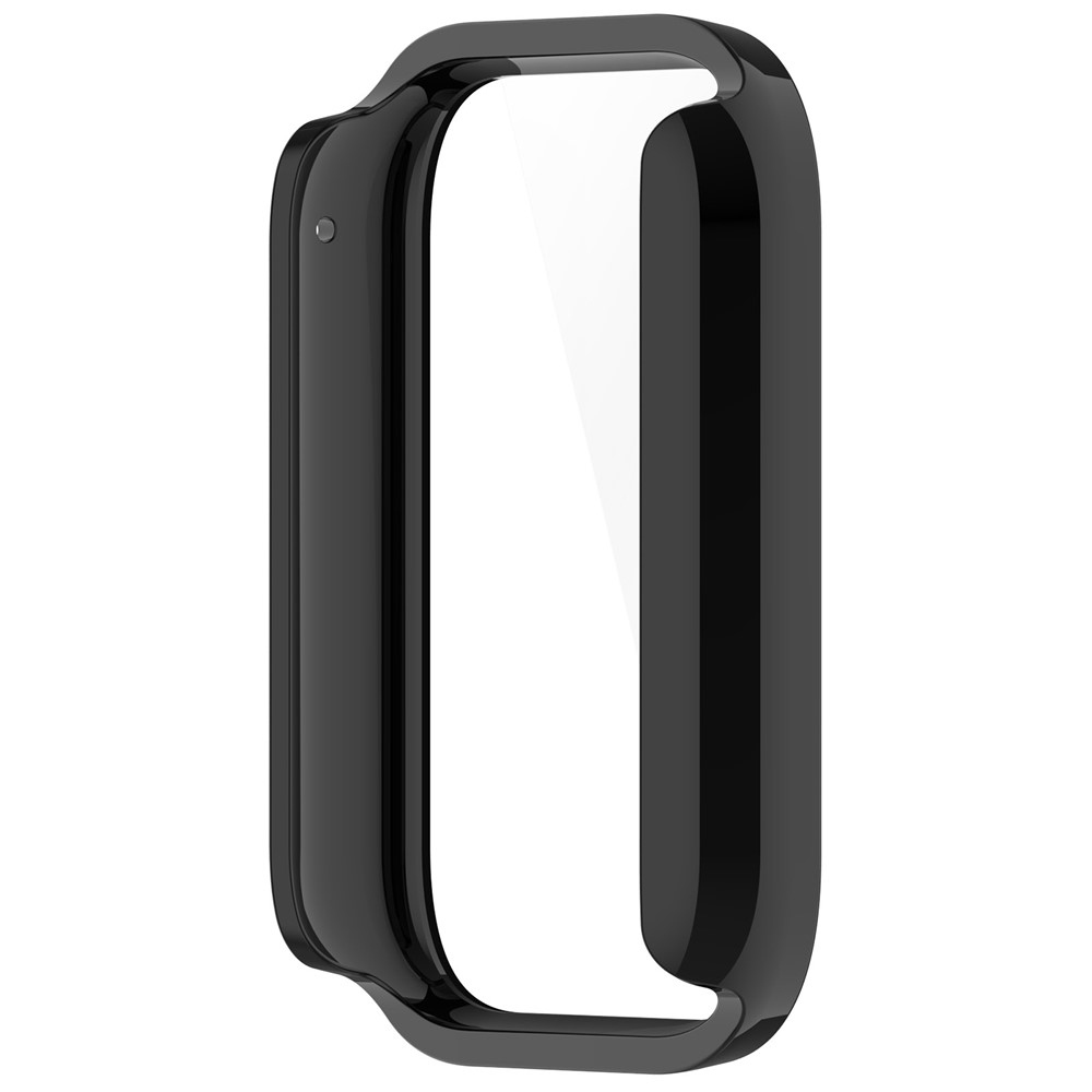 Xiaomi Smart Band 8 Pro-hoz készült műanyag, felcsatolható tok védőüveggel – fekete