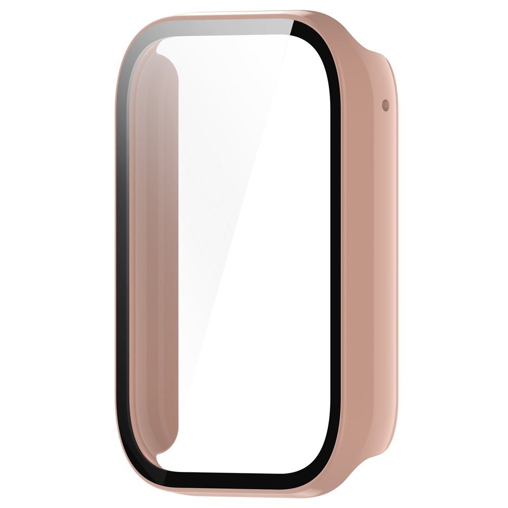 Xiaomi Smart Band 8 Pro-hoz készült műanyag, felcsatolható tok védőüveggel – rózsaszín