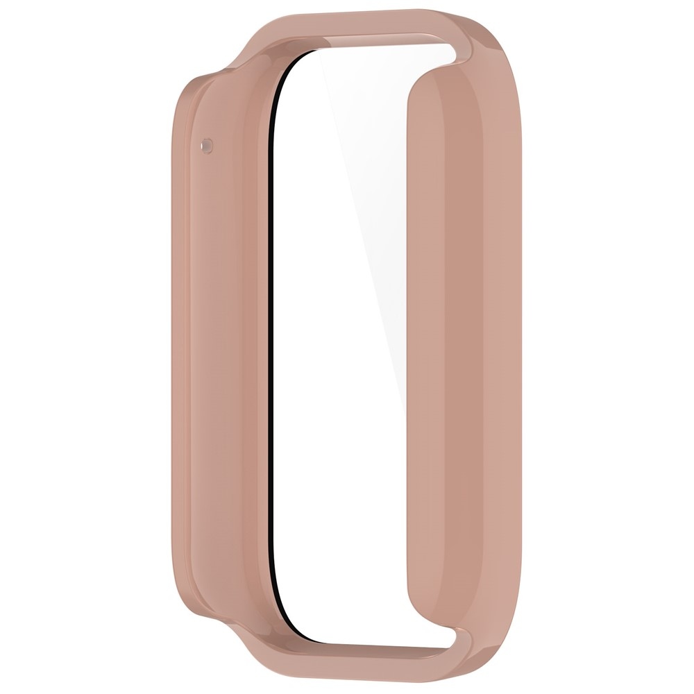 Xiaomi Smart Band 9 Pro-hoz készült műanyag, felcsatolható tok védőüveggel – rózsaszín