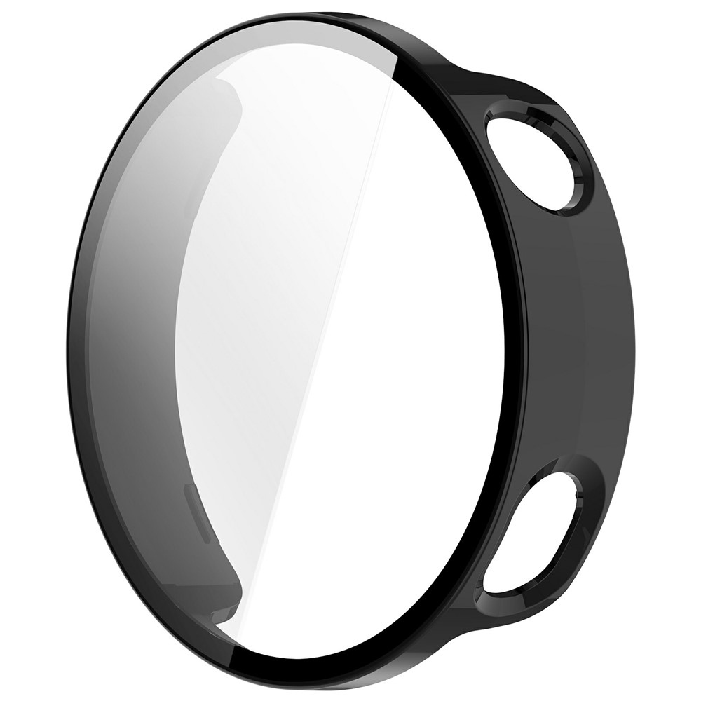 Overall műanyag felcsatolható tok védőüveggel a Xiaomi Watch S4 41 mm-es modellhez – fekete