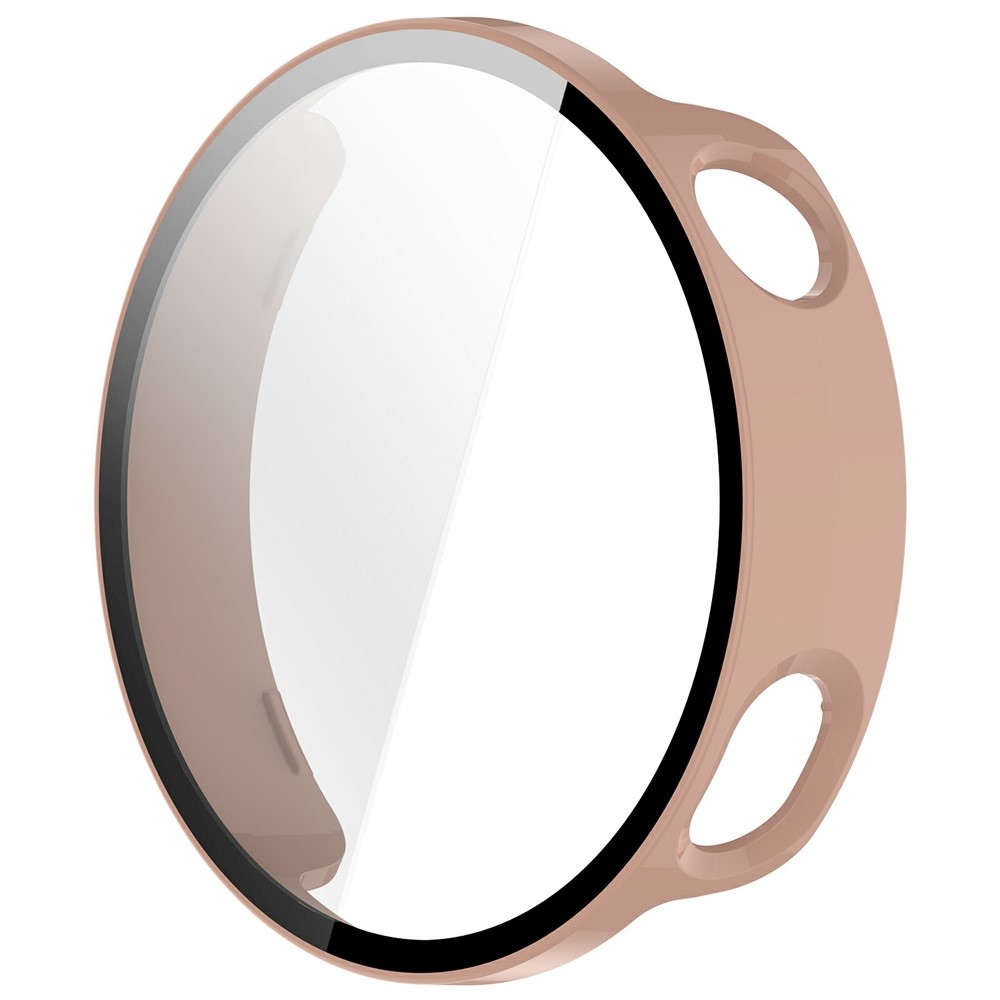 Overall műanyag felcsatolható tok védőüveggel a Xiaomi Watch S4 41 mm-es modellhez – rózsaszín