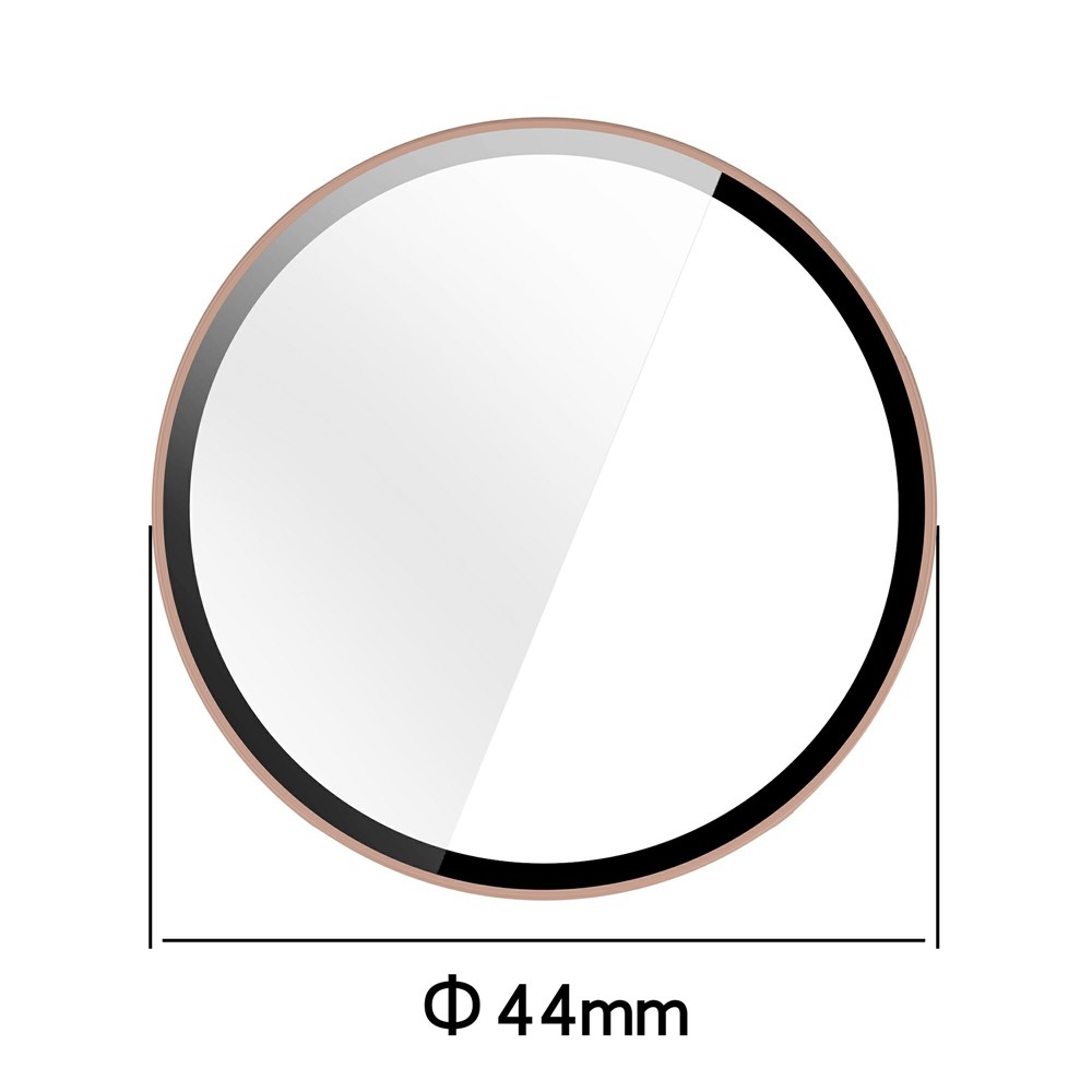 Overall műanyag felcsatolható tok védőüveggel a Xiaomi Watch S4 41 mm-es modellhez – rózsaszín