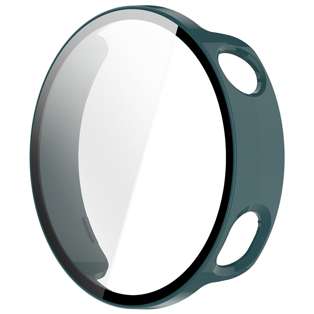 Overall műanyag felcsatolható tok védőüveggel a Xiaomi Watch S4 41 mm-es modellhez – zöld
