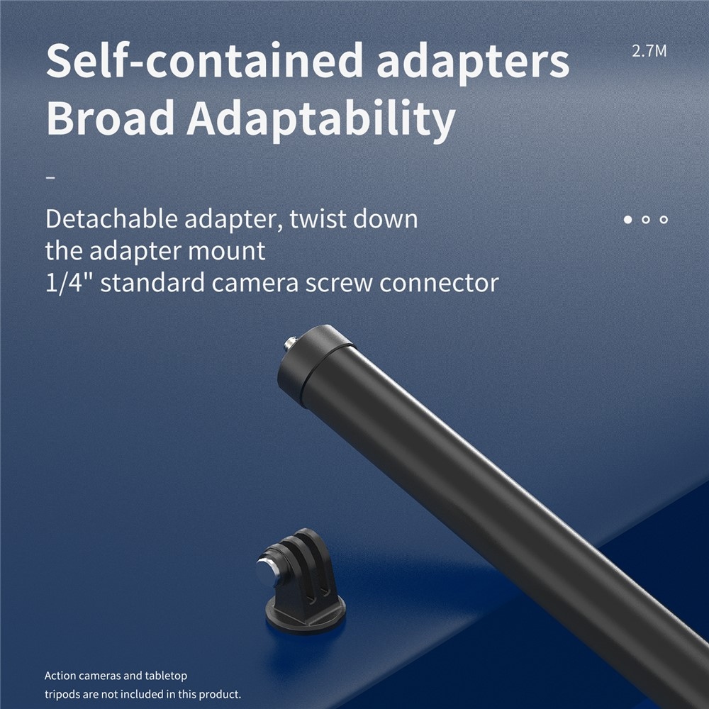 TELESIN karbon teleszkópos szelfibot 2,7 m akciókamerákhoz