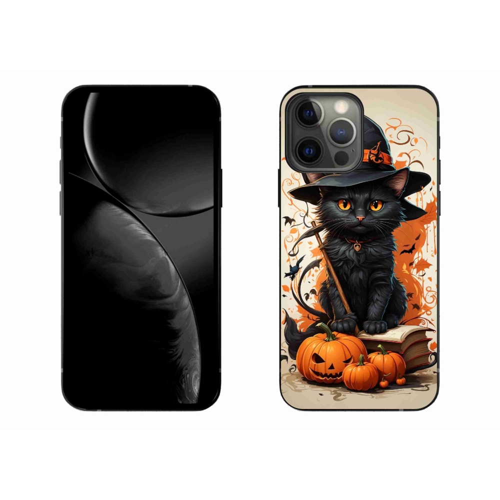Zselés borítás mmCase iPhone 13 Pro Max készülékhez - macska varázsló
