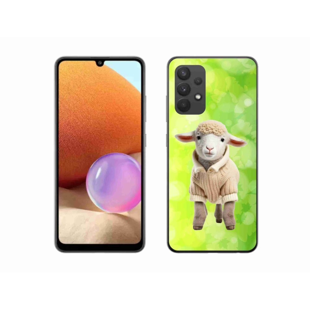 Gél borítás mmCase Samsung Galaxy A32 4G - bárány pulóverben