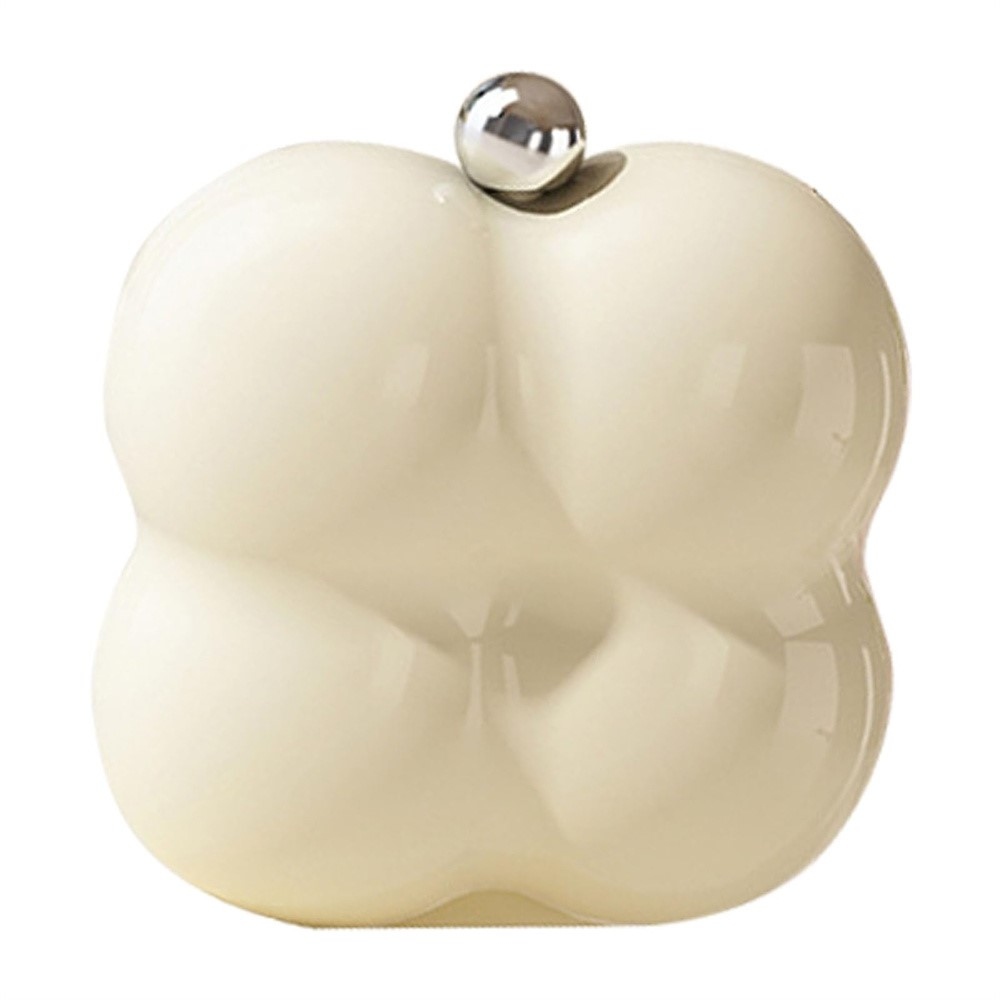 Mini gyógyszer- és ékszerszervező 7 rekesszel - virágmintás fehér