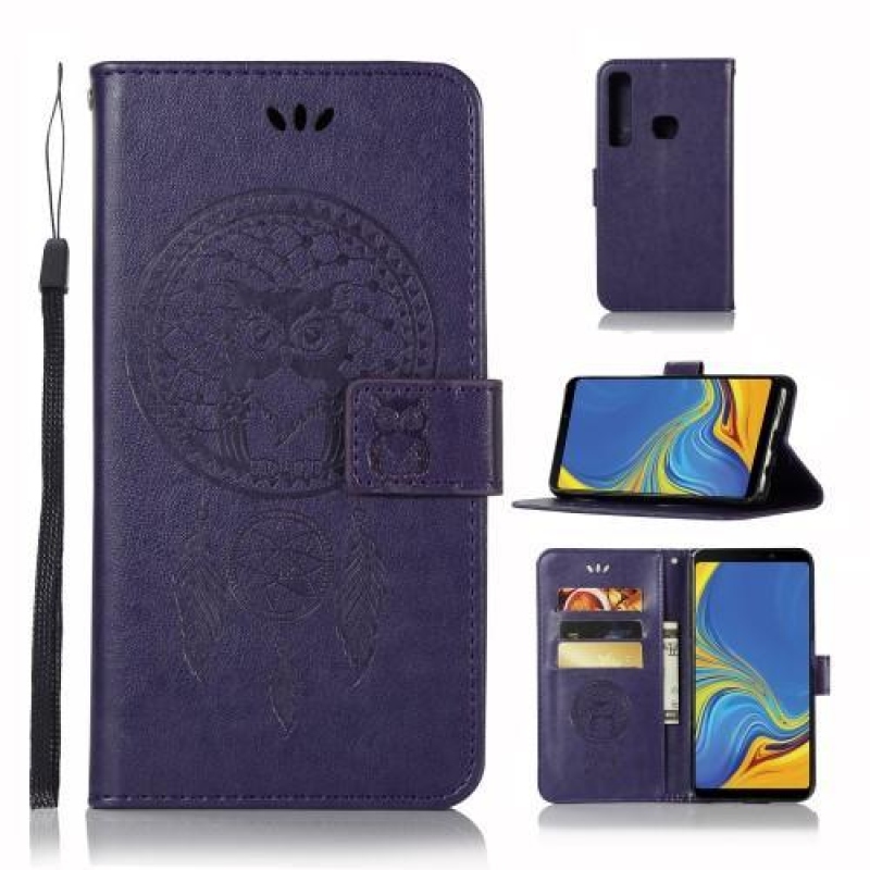 Álom PU bőr pénztárca tok Samsung Galaxy A9 - lila