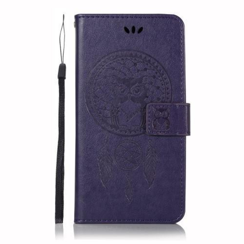 Álom PU bőr pénztárca tok Samsung Galaxy A9 - lila