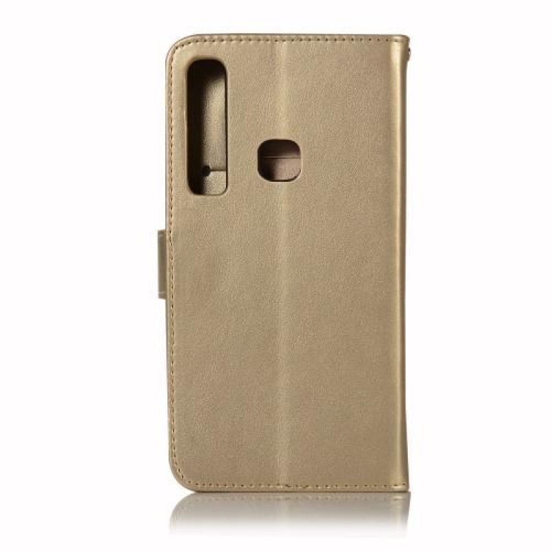 Álom PU bőr pénztárca tok Samsung Galaxy A9 - arany színű