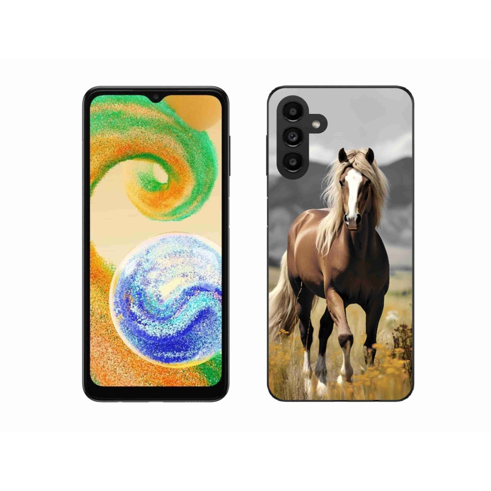 Zselés borítás mmCase Samsung Galaxy A04s (164.7x76.7x9.1mm) - barna ló 1