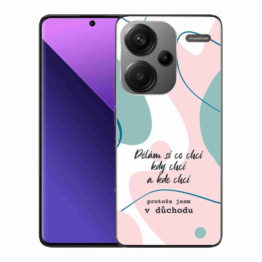 Gél borító mmCase a Xiaomi Redmi Note 13 Pro+ 5G számára - vicces szöveg 10 fehér háttérrel