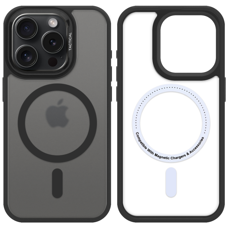 Tactical MagForce Hyperstealth 3.0 tok az Apple iPhone 15 Pro-hoz, Asphalt színben