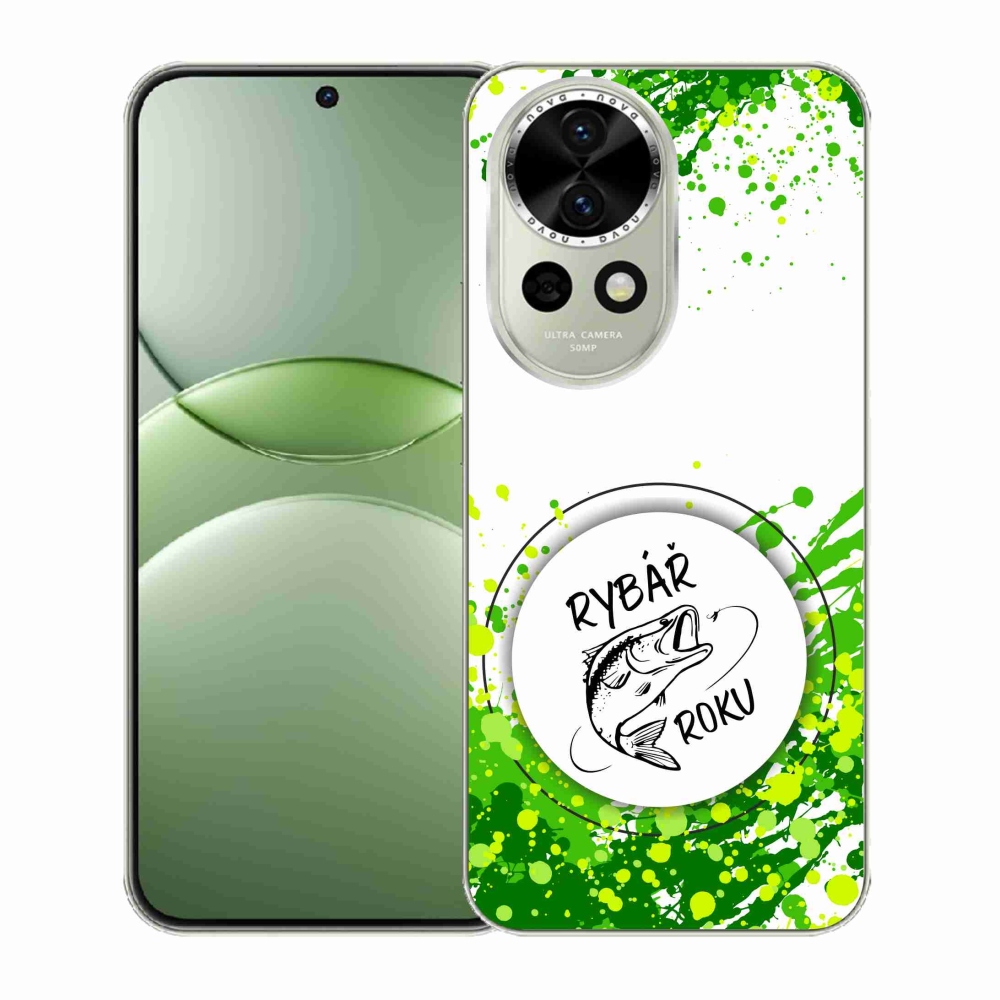 Gél borító mmCase a Huawei Nova 13 5G-n - az év horgásza fehér háttérrel