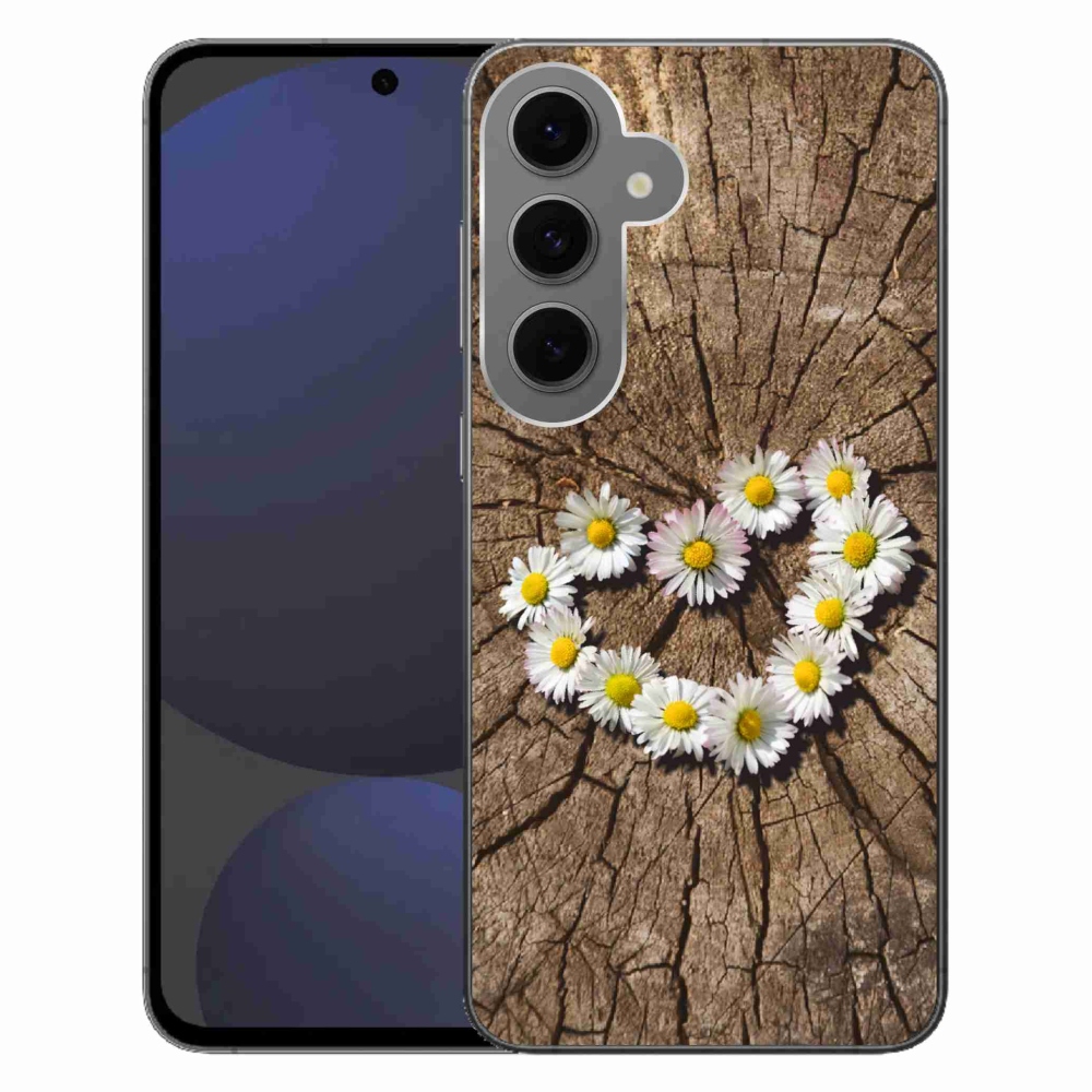 Zselés borítás mmCase Samsung Galaxy S24 FE készülékhez - Százszorszépek szíve