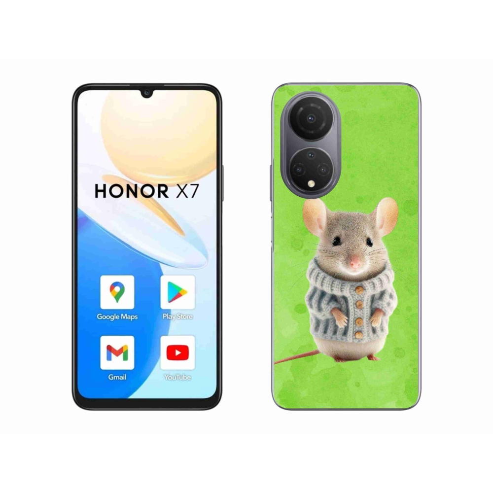 Gél borítás mmCase a Honor X7-hez - egér pulóverben