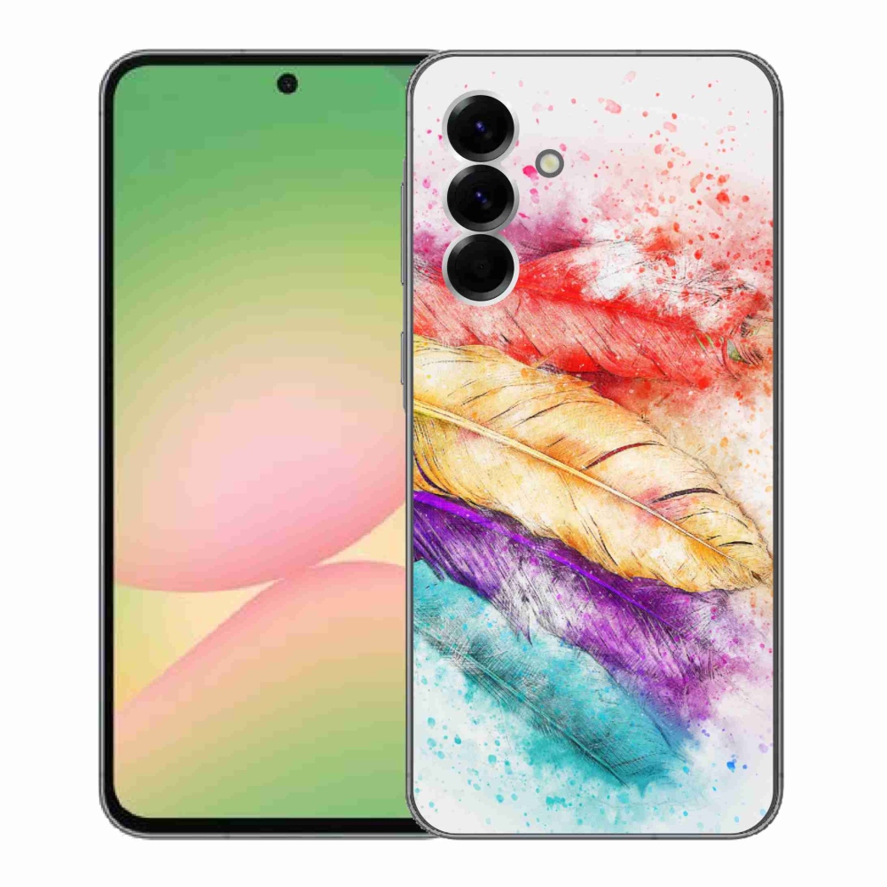 Zselés borítás mmCase Samsung Galaxy A56 5G - színes tollakhoz