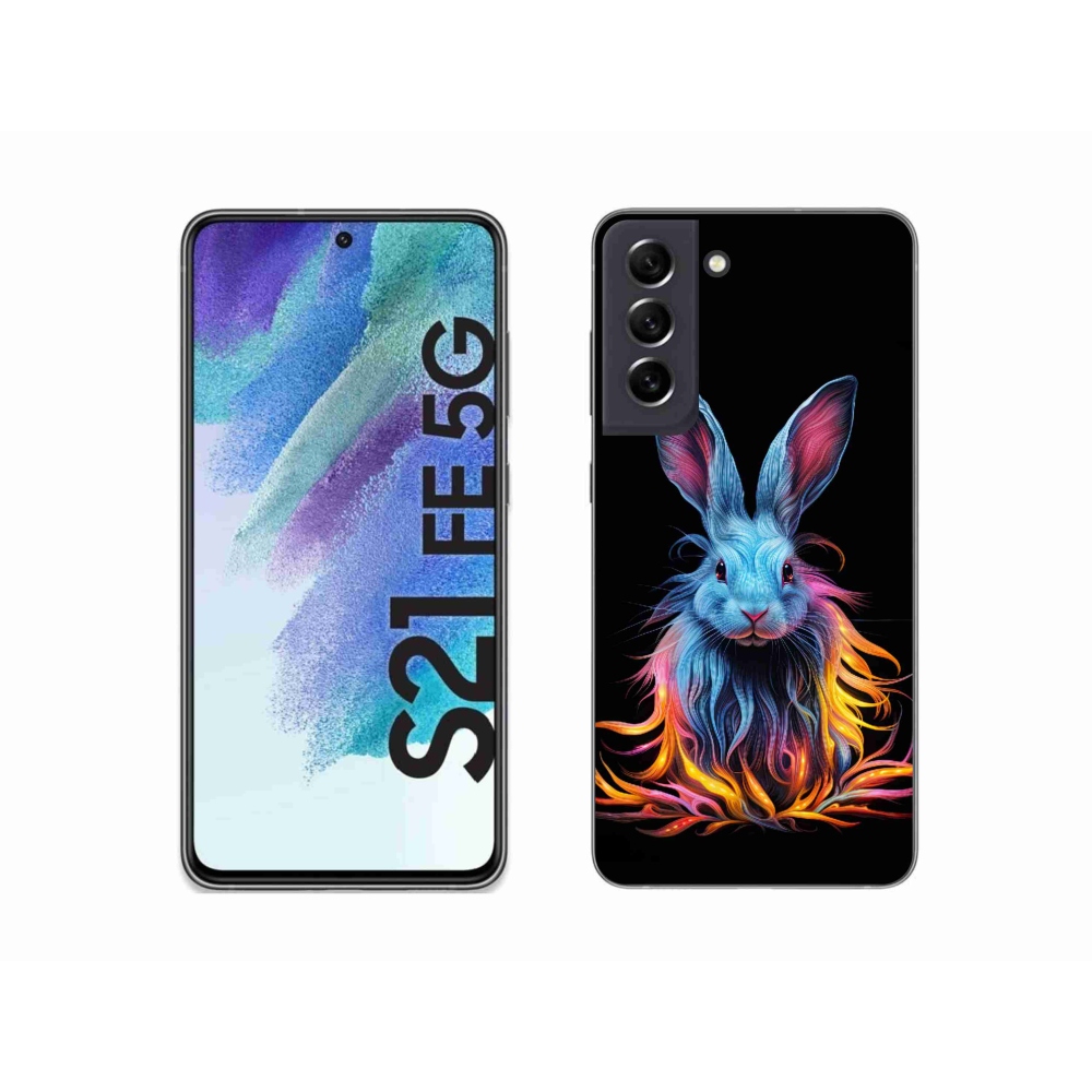 Zselés borítás mmCase Samsung Galaxy S21 FE 5G - absztrakt nyúlhoz