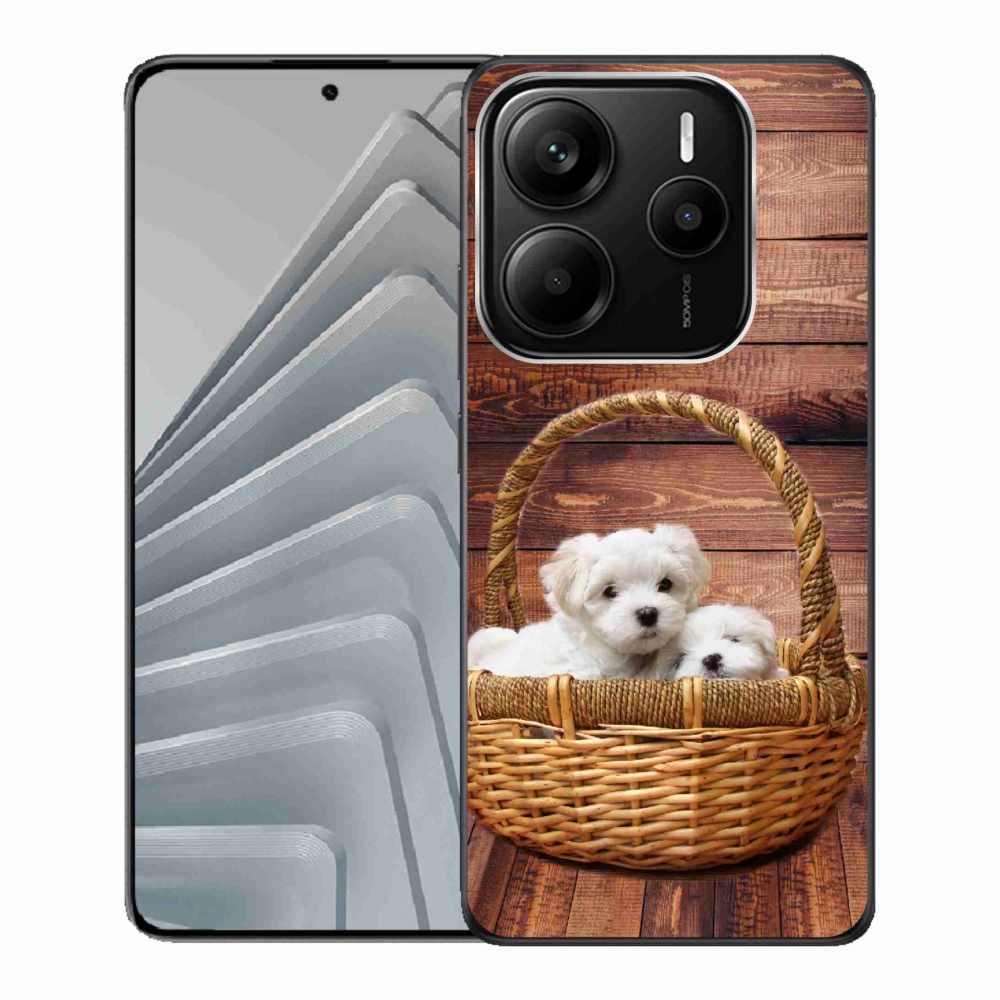 Gél borítás mmCase a Xiaomi Redmi Note 14 5G számára - kölyökkutyák